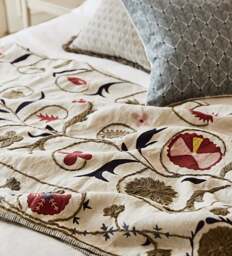 OKA, Sheki Throw - Olive, Throw