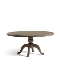 OKA, Arthur Round Dining Table - Large - Burnt Oak, Dining Table - thumbnail 2