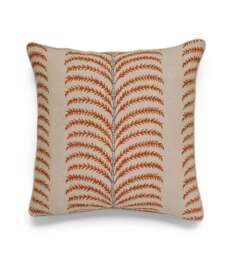 OKA, Areca Cushion Cover - Dirty Orange/Airforce Blue, Cushion Cover - thumbnail 2