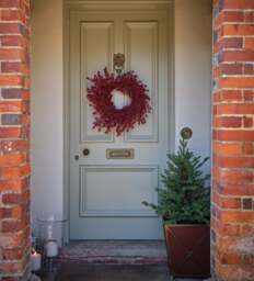 OKA, Faux Berry Wreath - Red Garnet, Wreath - thumbnail 2