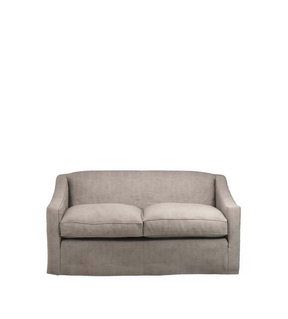 OKA, COVER ONLY - Egerton Stonewash Linen Loose Cover for 2-Seater Sofa - Dyed Flax, MTO Sofa Loose Cover - image 1