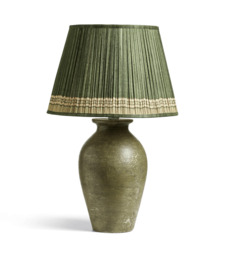 OKA, Callista Table Lamp - Distressed Green, Table Lamps, Ceramic