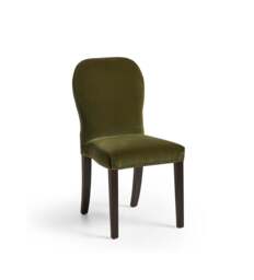 OKA, Stafford Velvet Dining Chair - Spruce, Dining Chair - thumbnail 2
