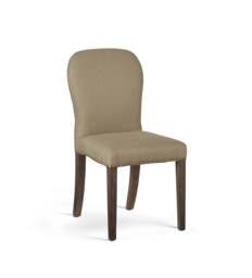 OKA, Stafford Linen Dining Chair - Wild Oats Wide Herringbone - Set of Four, BAO Bundle - thumbnail 1