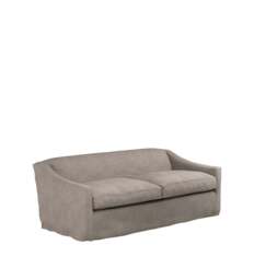 OKA, COVER ONLY - Egerton Stonewash Linen Loose Cover for 3-Seater Sofa - Dyed Flax, MTO Sofa Loose Cover - thumbnail 2
