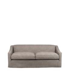 OKA, COVER ONLY - Egerton Stonewash Linen Loose Cover for 3-Seater Sofa - Dyed Flax, MTO Sofa Loose Cover