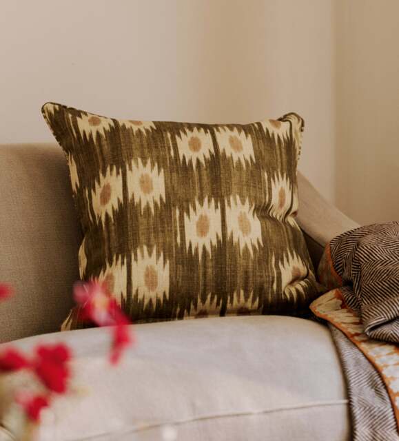 OKA, Akino Cushion Cover - Olive, Cushion Cover - image 1
