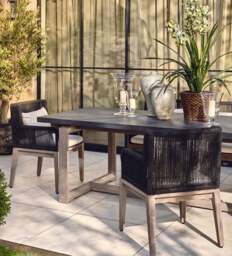 OKA, Whittaker Dining Chair - Dark Cocoa, Garden Seating - thumbnail 1