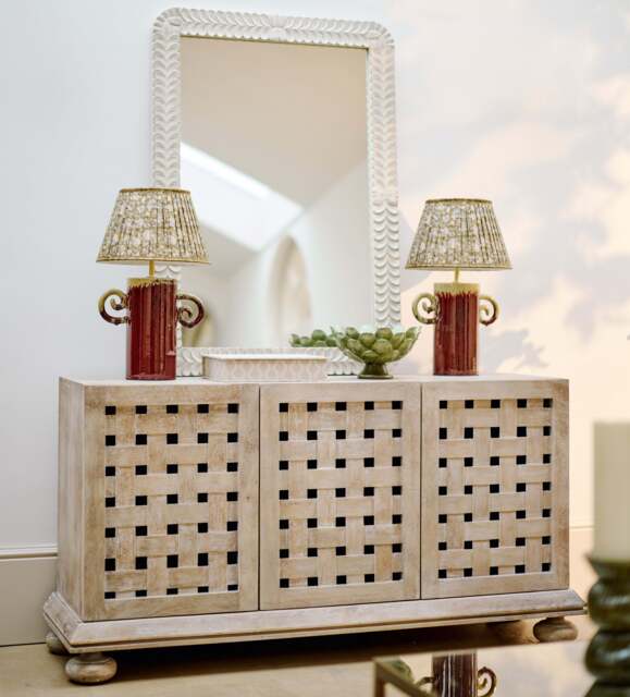 OKA, Tracery Sideboard - Silvered Teak, Sideboard - image 1