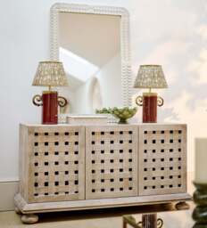 OKA, Tracery Sideboard - Silvered Teak, Sideboard - thumbnail 1