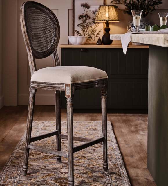 OKA, Ovalise Bar Stool - Natural, Bar Stool - image 1