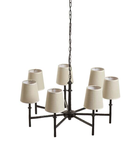 OKA, Thomasin Chandelier with Shades - Blackened Bronze, Ceiling Light - image 1