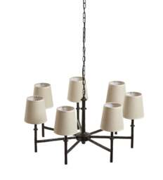 OKA, Thomasin Chandelier with Shades - Blackened Bronze, Ceiling Light - thumbnail 1