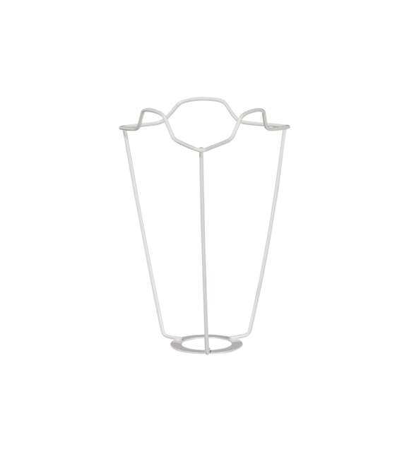 OKA, White Coated European Metal Carrier 15cm - White, Shade Carrier - image 1