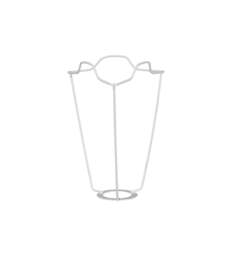 OKA, White Coated European Metal Carrier 15cm - White, Shade Carrier - thumbnail 1