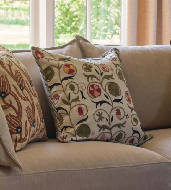 OKA, Sheki Cushion Cover - Olive, Cushion Cover - image 1