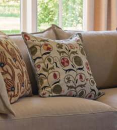OKA, Sheki Cushion Cover - Olive, Cushion Cover