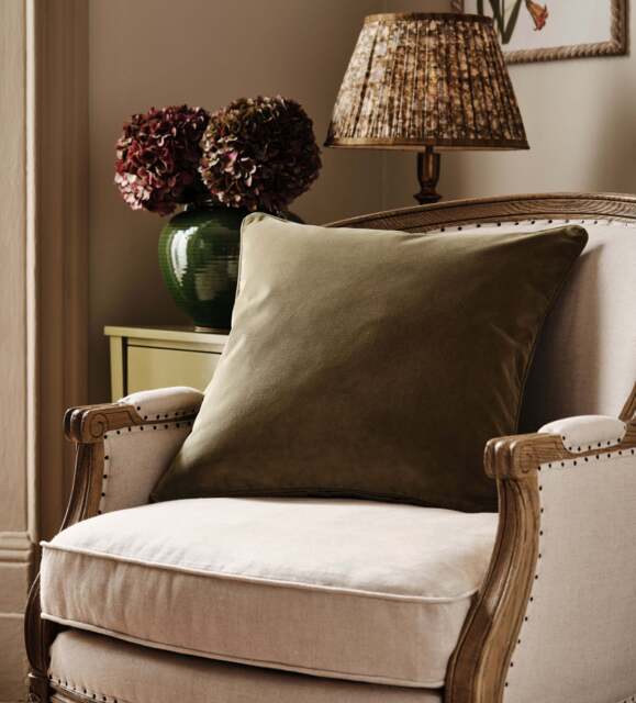 OKA, Vellus Velvet Cushion Cover - Evergreen, Cushion Cover - image 1