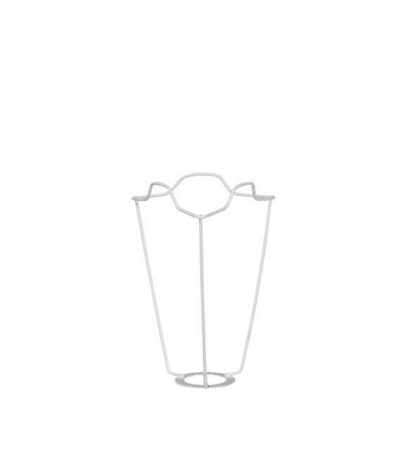 OKA, White Coated European Metal Carrier 23cm - White, Shade Carrier - image 1