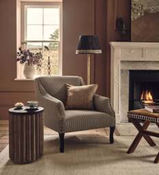 OKA, Tarma Cotton Armchair - Charcoal, Armchair