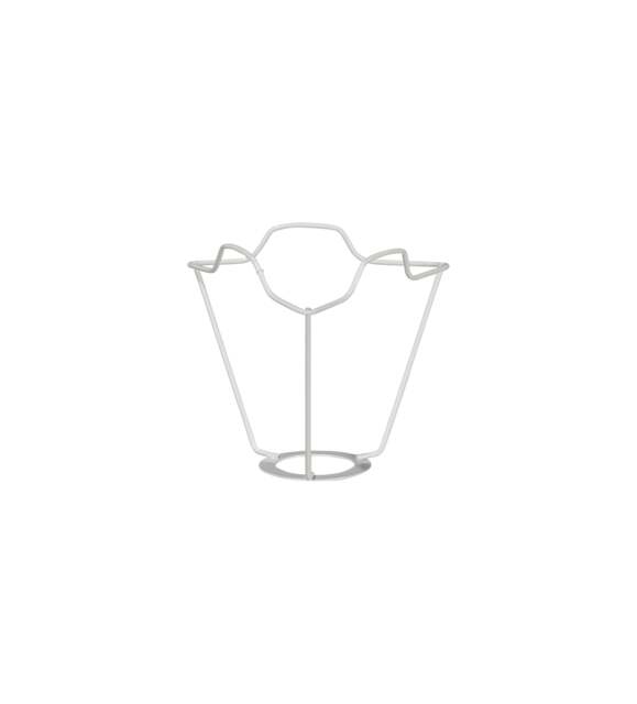 OKA, White Coated European Metal Carrier 8cm - White, Shade Carrier - image 1