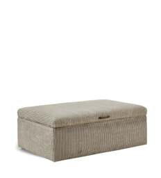 OKA, Crusoe Upholstered Storage Ottoman - Charcoal, Ottoman - thumbnail 2