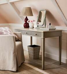 OKA, Malmo Dressing Table - Flax, Desk - thumbnail 1