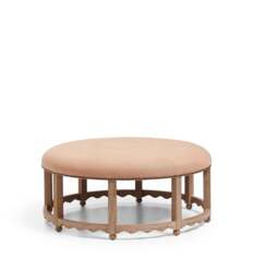 OKA, Edirne Linen Ottoman - Apricot, Ottoman - thumbnail 2