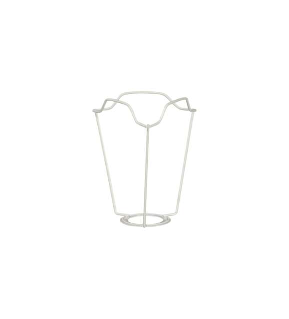 OKA, White Coated European Metal Carrier 10cm - White, Shade Carrier
