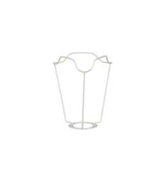 OKA, White Coated European Metal Carrier 10cm - White, Shade Carrier - thumbnail 1