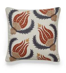 OKA, Hazra Cushion Cover - Air Force Blue/Russet, Cushion Cover - thumbnail 2