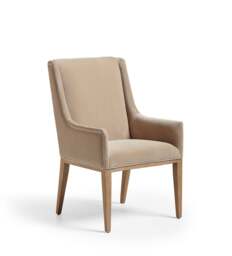 OKA, Beau Dining Chair - Porridge Velvet, Dining Chair - thumbnail 2