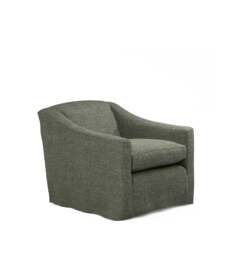 OKA, COVER ONLY - Egerton Laundered Linen Loose Cover for Armchair - Dune Green, MTO Sofa Loose Cover - thumbnail 1