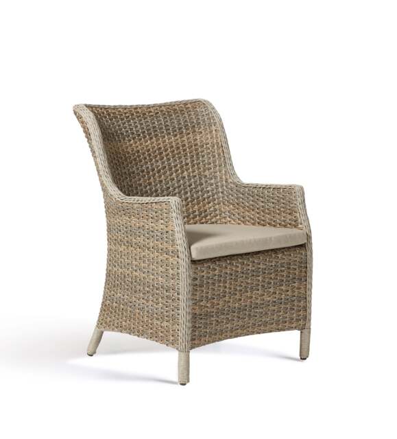 OKA, Braunton Dining Chair - Bark, Garden Seating - image 1