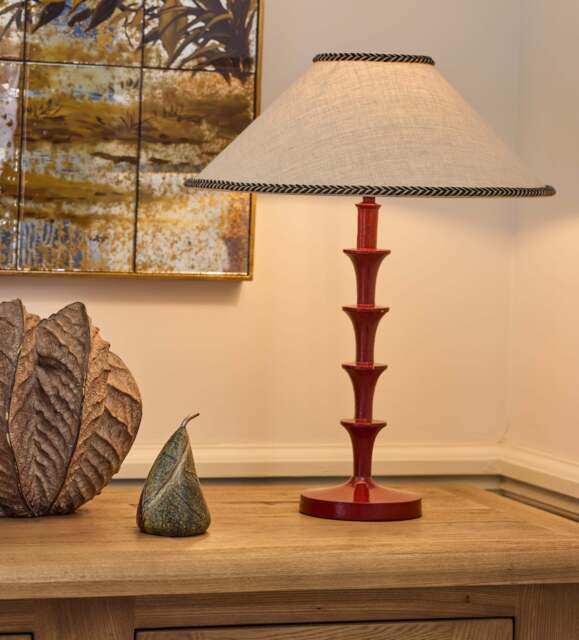 OKA, Clara Table Lamp Base - Dark Red, Table Lamp - image 1