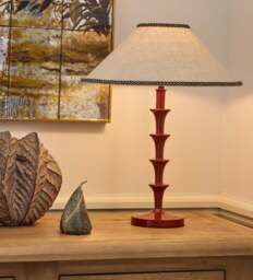OKA, Clara Table Lamp Base - Dark Red, Table Lamp - thumbnail 1