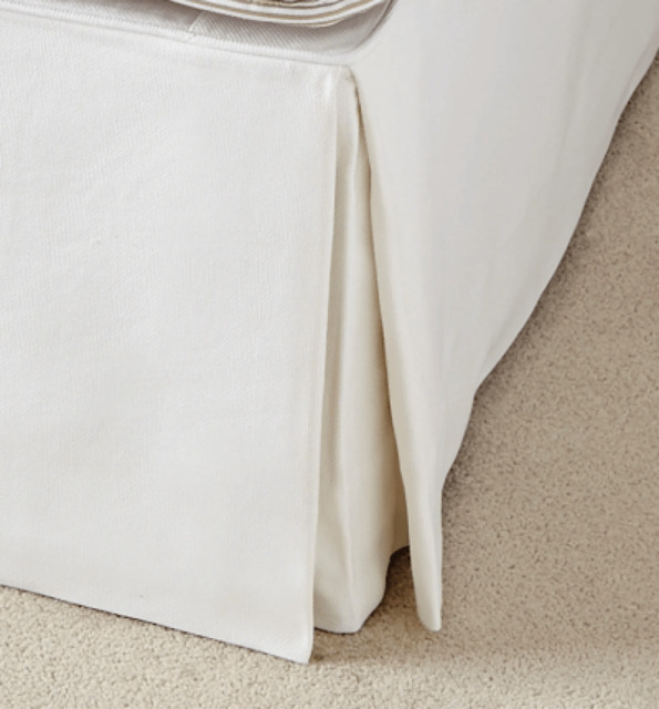 OKA, Bed Valance 100% Linen, Super King - Off-White, Bed Valances, Linen