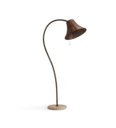 OKA, Sikao Rattan Arc Floor Lamp Base - Antique Brown, Floor Lamp - thumbnail 2