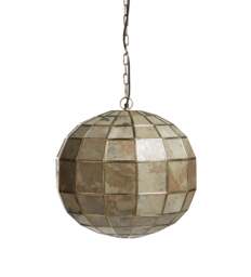 OKA, Torsten Stone Globe Pendant Lamp - Natural - Large, Ceiling Light - thumbnail 2