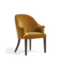 OKA, Brantwood Velvet Dining Chair - Camel, Dining Chair - thumbnail 2