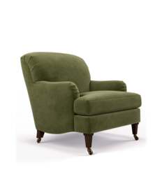 OKA, Coleridge Velvet Armchair - Spruce, Armchair - thumbnail 2