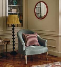OKA, Brantwood Linen Armchair - Sage, Armchair