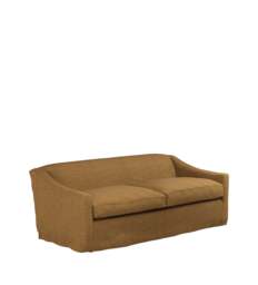 OKA, COVER ONLY - Egerton Laundered Linen Loose Cover for 3-Seater Sofa - Ochre, MTO Sofa Loose Cover - thumbnail 2