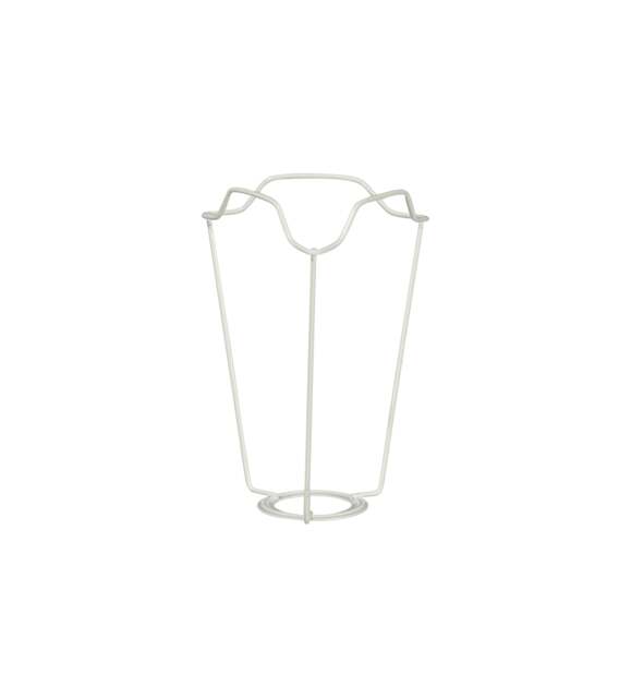 OKA, White Coated European Metal Carrier 13cm - White, Shade Carrier - image 1
