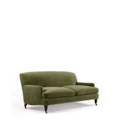 OKA, Coleridge Velvet 3-Seater Sofa - Spruce, Sofa - thumbnail 2