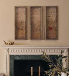 OKA, Pentangle Wall Art Panels - Set of Five - Multi, Wall Art