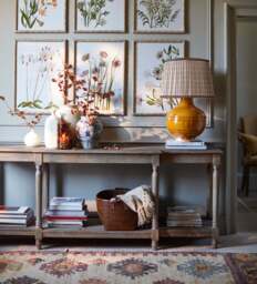 OKA, Upton Console Table - Burnt Oak, Console Table - thumbnail 1