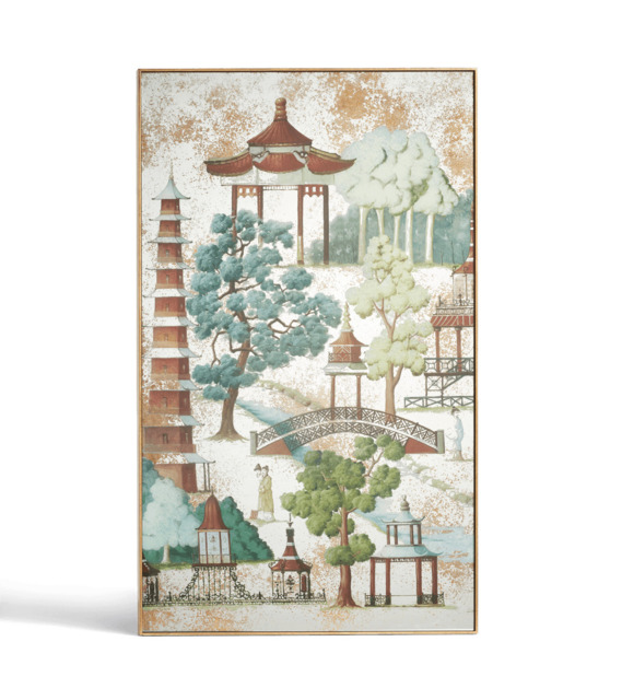 OKA, Inaka Mirrored Wall Art - Multi, Wall Art, Glass/Iron/MDF Wood