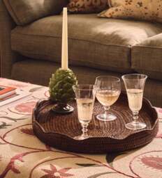 OKA, Chianti Artichoke Candle Holders Pair - Green, Candle Holder - thumbnail 1