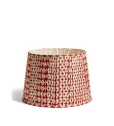 OKA, Romneya Silk Pleated Lampshade 45cm - Red Madder, Lampshade - thumbnail 2